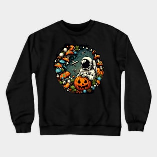 Happy Halloween by Astronaut 01 Crewneck Sweatshirt